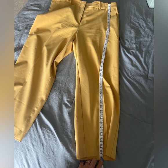 Rachel Zoe Mustard Yellow Ankle Pants women size 8 - Picture 9 of 9